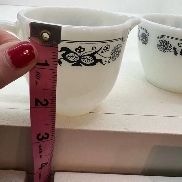 Vintage Pyrex Old Town Blue Onion open Creamer & Sugar Set Pyrex corning corelle - Picture 6 of 6